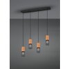 Suspension Trio Tosh LED Noir, 4 lumières