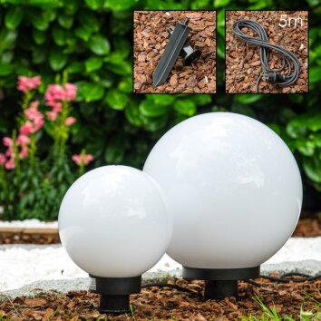 Boule lumineuse Miau Blanc, 2 lumières