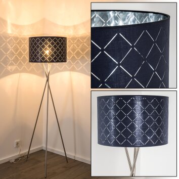 Lampadaire Meldal Nickel mat, 1 lumière