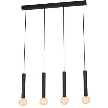 Suspension Eglo CORTENOVA Noir, 4 lumières