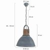 Suspension Steinhauer Mexlite Gris, 1 lumière