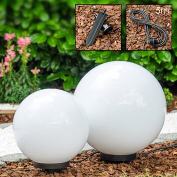 Boule lumineuse Miau Blanc, 2 lumières