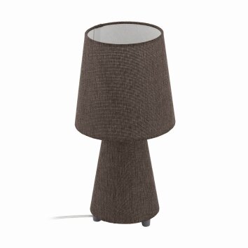 Lampe à poser Eglo CARPARA Brun, 2 lumières