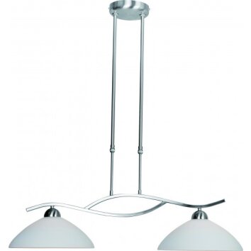 Suspension Steinhauer CAPRI Acier inoxydable, 2 lumières