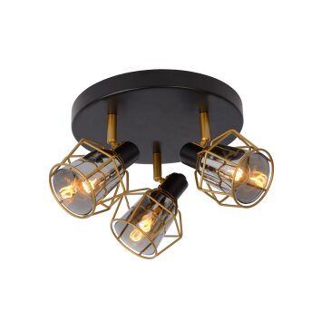 Spot de plafond Lucide NILA Noir, 3 lumières