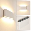 Applique murale d'extérieur Marsh LED Blanc, 2 lumières