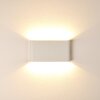 Applique murale d'extérieur Marsh LED Blanc, 2 lumières