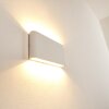 Applique murale d'extérieur Marsh LED Blanc, 2 lumières