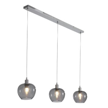 Suspension Steinhauer Lotus Acier inoxydable, 3 lumières