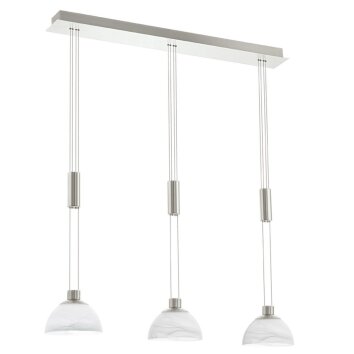 Lampe suspendue Eglo MONTEFIO LED Nickel mat, 3 lumières