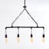 Suspension Kolyma Rouille, Noir, 4 lumières