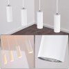 Suspension Zuoz Blanc, 4 lumières