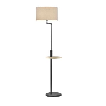 Lampadaire Trio Leuchten CLAAS Noir, 1 lumière