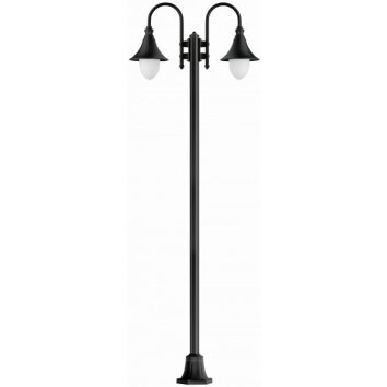 Lampadaire LCD Lengerich Noir, 2 lumières