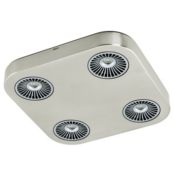 Plafonnier Eglo Montale LED Nickel mat, 4 lumières