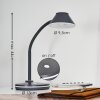 Lampe de table Shreveport LED Anthracite, Blanc, 1 lumière