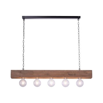 Suspension Leuchten-Direkt VANESSA Noir, 5 lumières