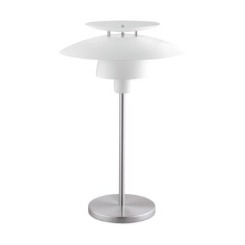 Lampe à poser EGLO BRENDA Nickel mat, Blanc, 1 lumière