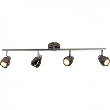 Plafonnier Brilliant MILANO LED Chrome, Noir, 4 lumières