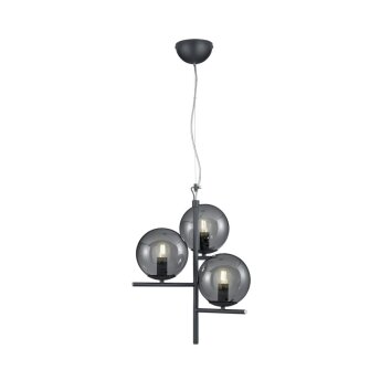 Suspension Trio Leuchten PURE Anthracite, 3 lumières