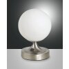 Lampe à poser Fabas Luce Perla Nickel brillant, 1 lumière