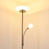 Lampadaire Gismaro Nickel mat, 3 lumières