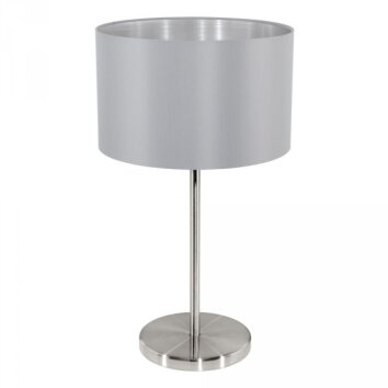 Lampe de table Eglo MASERLO Nickel mat, 1 lumière