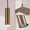 Suspension Zuoz Nickel mat, 1 lumière