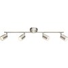 Plafonnier Globo COMORE LED Nickel mat, 4 lumières