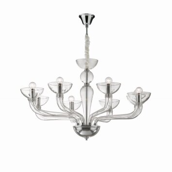 Lustre Ideal Lux CASANOVA Chrome, 8 lumières