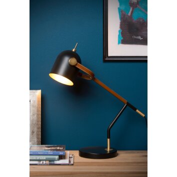 Lampe de table Lucide WAYLON Noir, 1 lumière