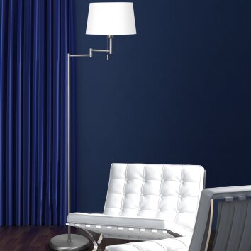 Lampadaire Steinhauer MEXLITE Acier inoxydable, 1 lumière