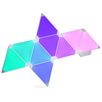 Panneau mural Nanoleaf - Pack de 3 LED Blanc, 1 lumière, Télécommandes, Changeur de couleurs