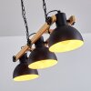 Suspension Chetco Bois clair, Noir, 3 lumières