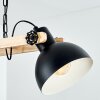 Suspension Chetco Bois clair, Noir, 3 lumières