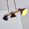 Suspension Chetco Bois clair, Noir, 3 lumières